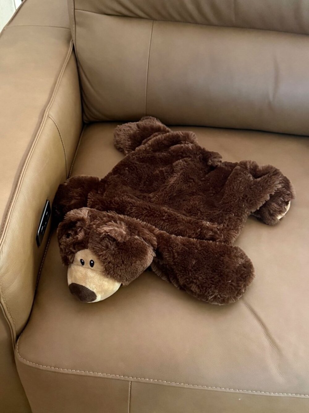Odoxia floppy weighted bear plush stuffed animal (removable weights) 5lb - Picture 3 of 9